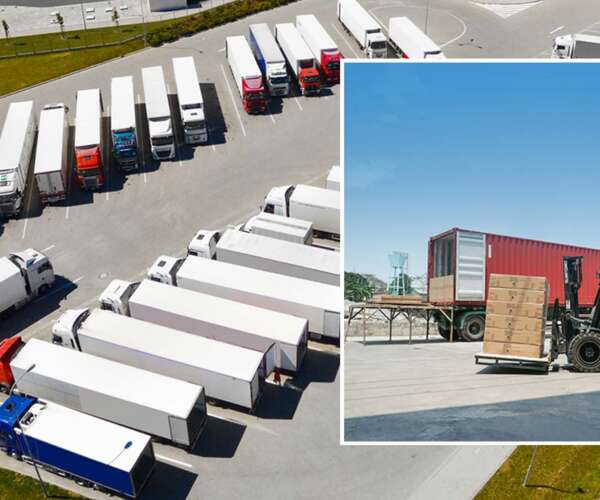 Styckegods lastbil Styckegods lastbil