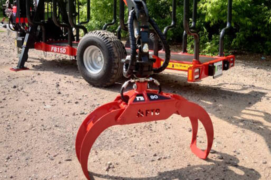 forestry machinery equipped with cranes